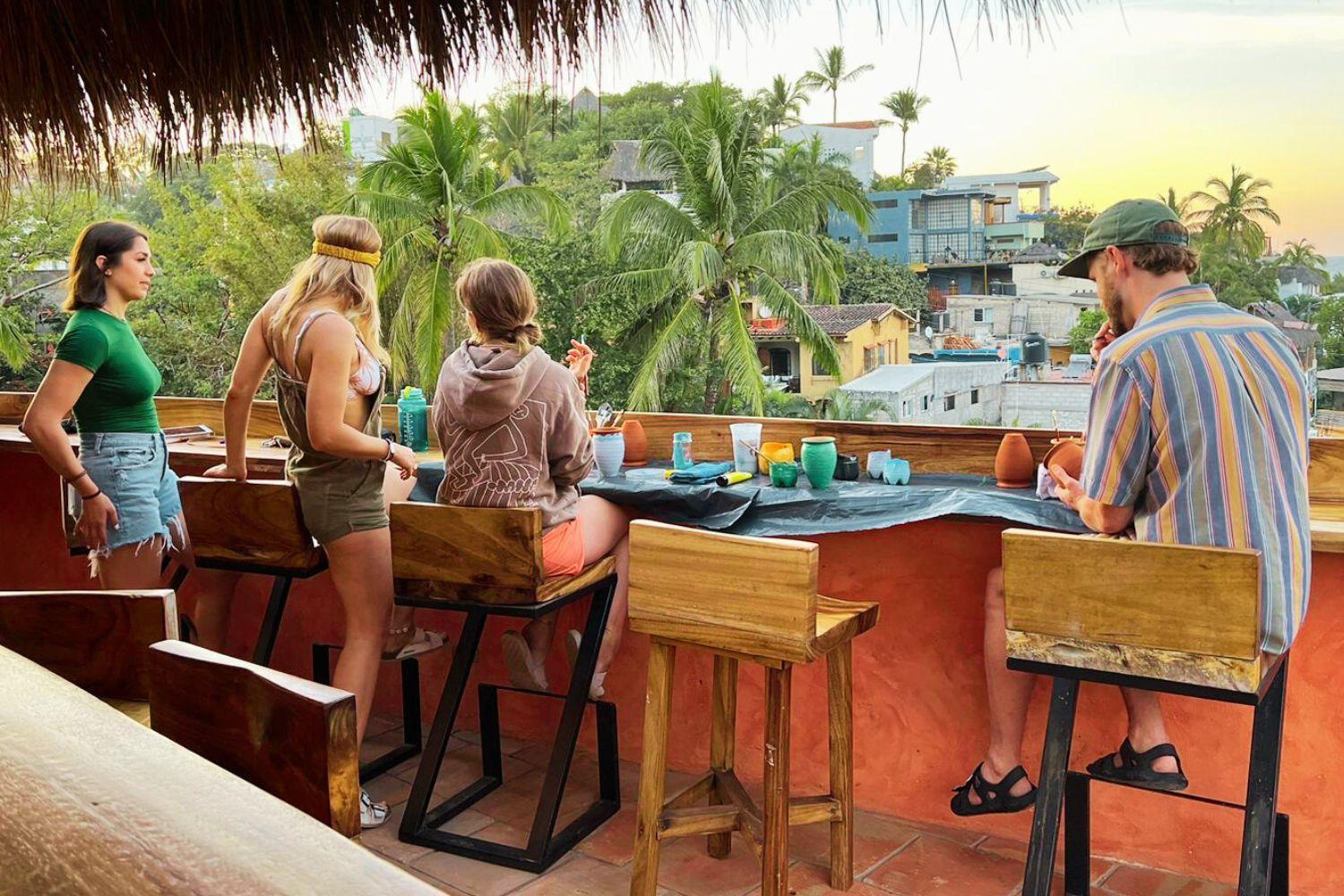Отель Casa Pepe Саюлита Экстерьер фото Rooftop bar in Tulum, Mexico